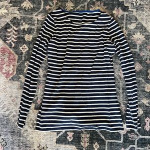 Boden navy and white Breton striped long sleeve, US 6